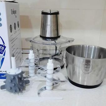 خردکن 4 لیتری یونیک دوکاسه UM-8003 | قدرت 3800 وات و تیغه 6 پره