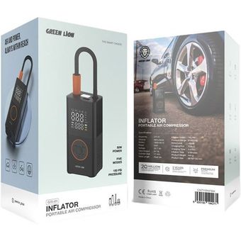 کمپرسور و پمپ باد گرین لاین مدل Green Lion GTI-01 Inflator 3600mAh Portable Air Compressor | GTI-01