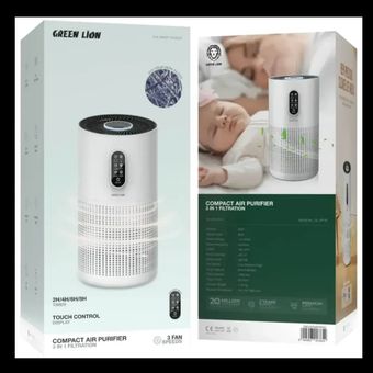 دستگاه تصفیه هوا گرین Green Lion Compact Air Purifier 3 in 1 Filtration 003854