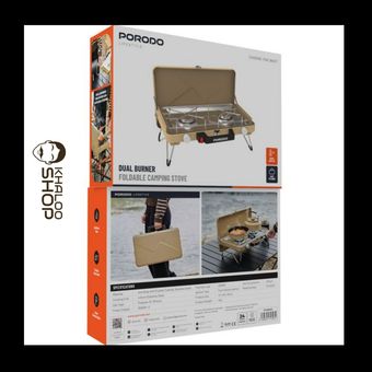 اجاق گاز کمپینگ پورودو مدل Porodo Lifestyle Dual Burner Foldable Camping Stove 713972