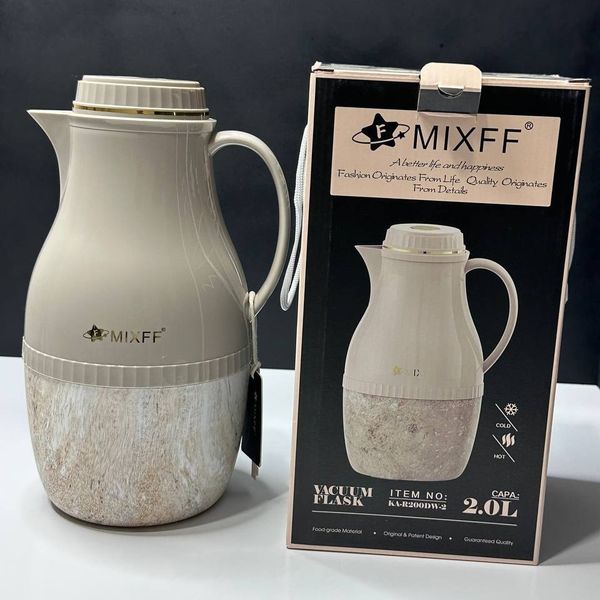 فلاسک شیشهای مارکMixff مدل (KA-R200) رنگ سفید