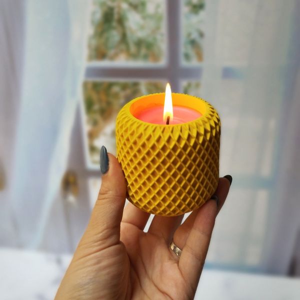 شمع معطر موم سویا مدل ترانه