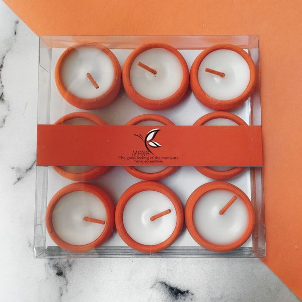 شمع وارمر سنگی 9 عددی برند مانا