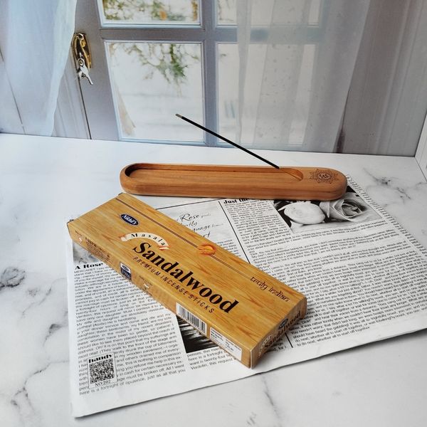 عود دست ساز هندی رایحه صندل وود برند نیخیل