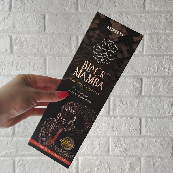 عود دست ساز هندی رایحه بلک مامبا برند آمریا