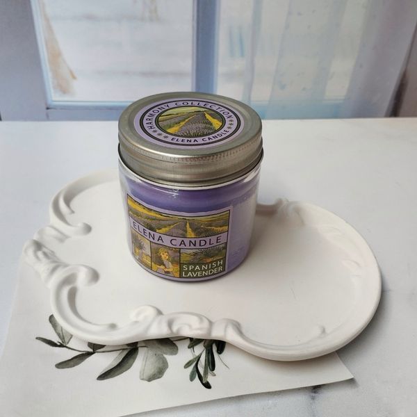 شمع معطر رایحه لاوندر اسپانیایی برند النا