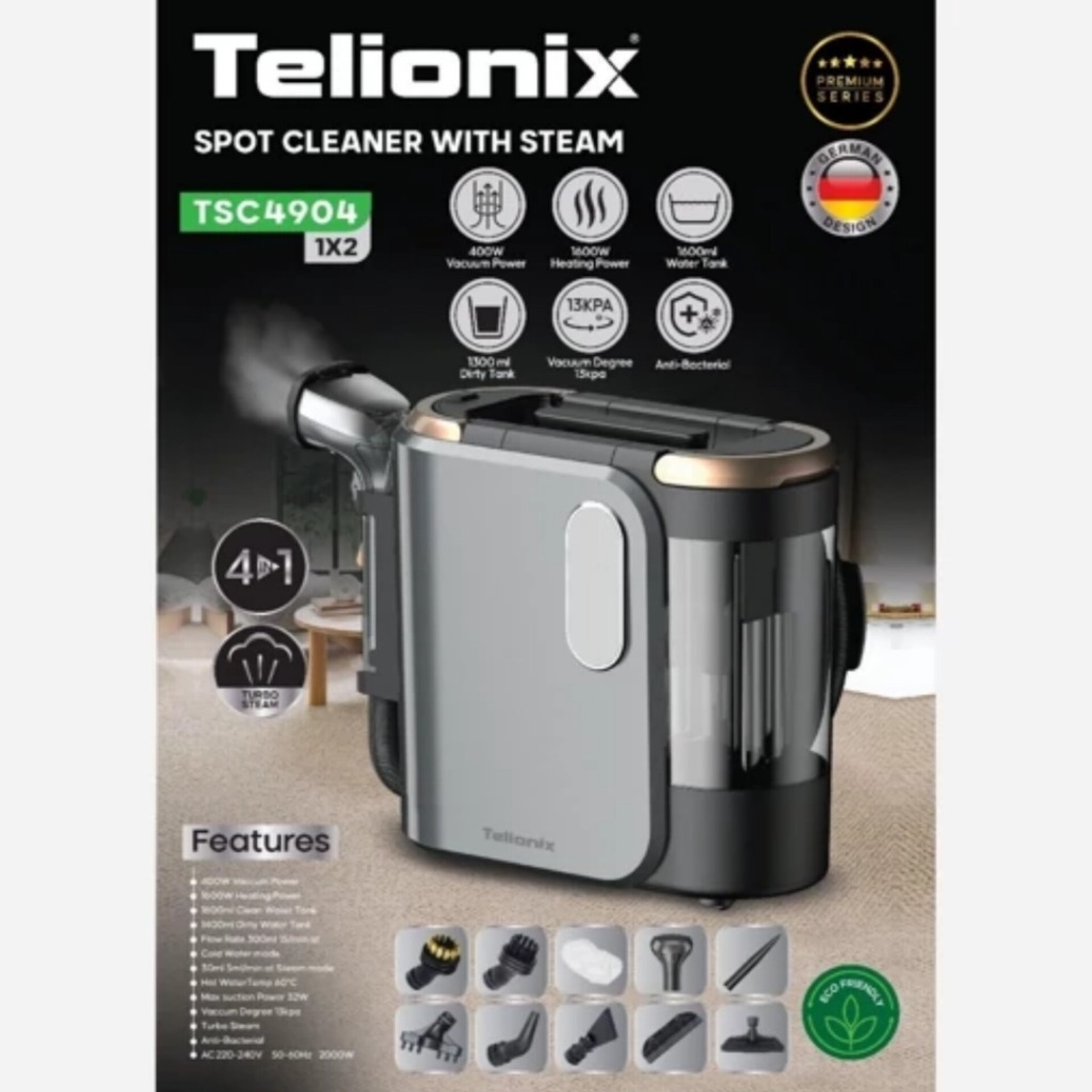 قالیشوی و مبل شوی با بخار تلیونیکس مدل TSC 4904 – Telionix