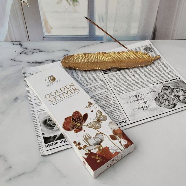 عود دست ساز هندی رایحه گلدن وتیور برند دی سی