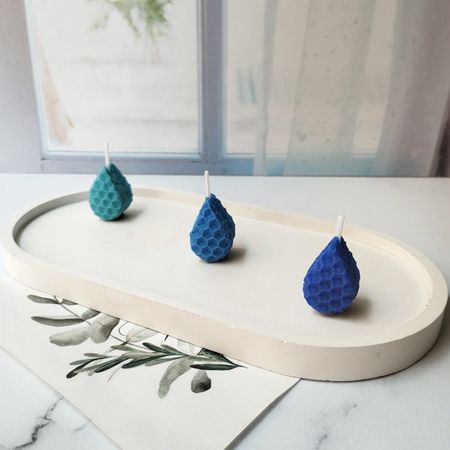 شمع موم عسل مدل قطره آب