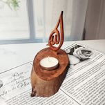 جا شمعی چوبی مدل الله