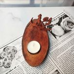 جا شمعی چوبی مدل عشق