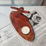 جا شمعی چوبی مدل رقص سما