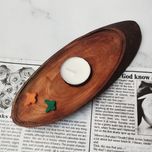 جا شمعی چوبی مدل پروانه