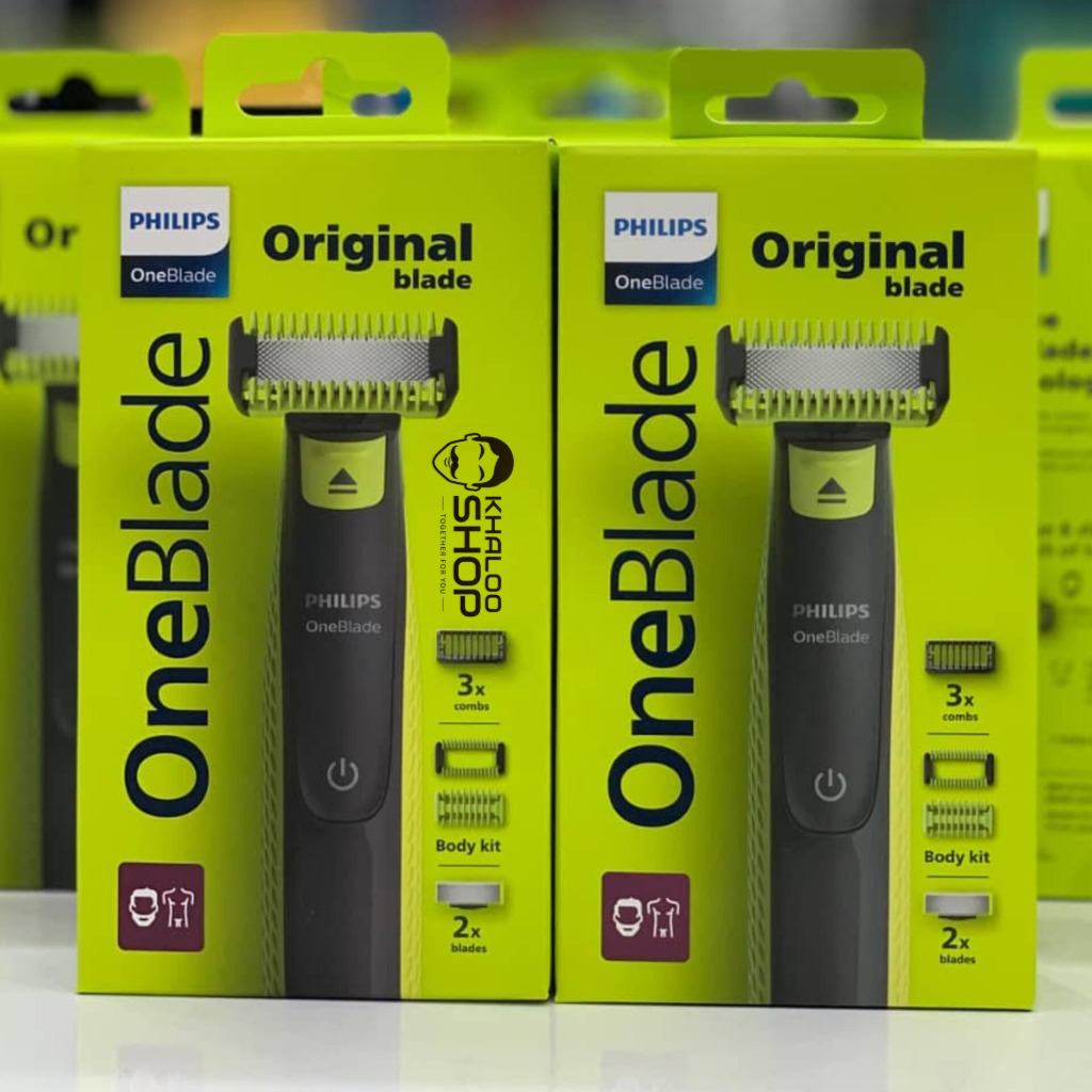 ماشین اصلاح موی صورت فیلیپس مدل QP2824 با تیغه استیل پیشرفته ضد آلرژی، قابلیت اصلاح صفر با اندازه 0.1 میلی‌متر، 5 عدد شانه متنوع