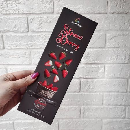 عود دست ساز هندی رایحه توت فرنگی برند آمریا