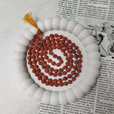 تسبیح مالا رودراکشا هندی وارداتی سایز کوچک