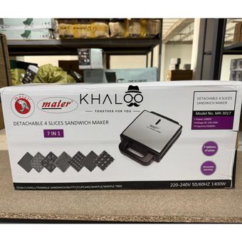 ساندویچ ساز اصلی هفت کاره مایر مدل MR-3017 | خرید Mayer 7-in-1 Sandwich Maker