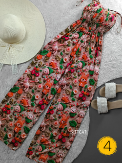 ساحلی شلواری طرح دار کد 2041