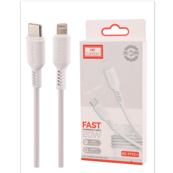 کابل تایپ سی به لایتنینگ فست شارژ 20 وات ارلدام EC-171C-I طول 1 متر