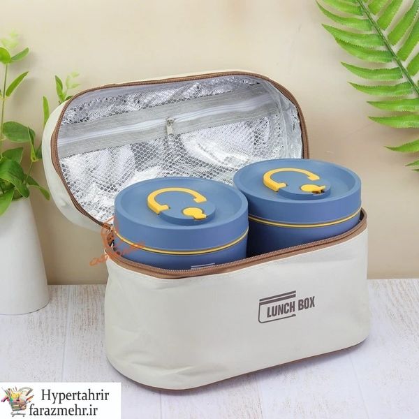 ظرف غذا 4 تکه کیف دار کد 6689