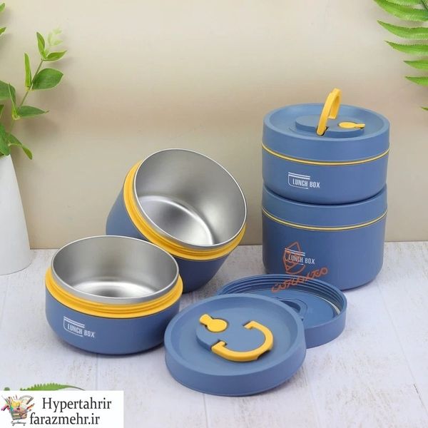 ظرف غذا 4 تکه کیف دار کد 6689