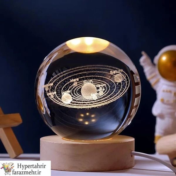 چراغ خواب گوی کریستال در دو سایز ( 6 - 8 ) سانت