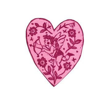 استیکر قلب ولنتاین صورتی