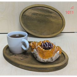 تخته سرو بیضی لبه دار