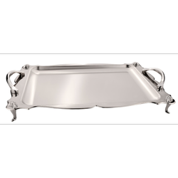 سینی مستطیل بزرگ ساده پایه دار کد 502/5s