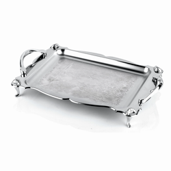 سینی مستطیل بزرگ طرح دار پایه دار کد 502/5p
