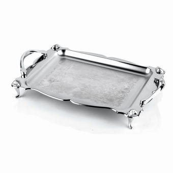 سینی مستطیل بزرگ طرح دار پایه دار کد 502/5p