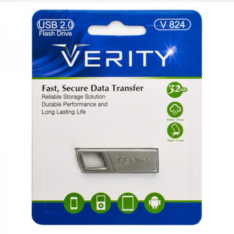فلش مموری وریتی مدل V824 USB2.0 ظرفیت 32 گیگابایت