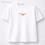 تیشرت باکسی طرح دست آفرینش 100٪ پنبه | کد 1338