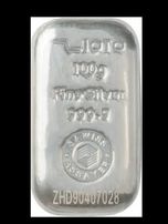 شمش نقره 100 گرمی زیوتو