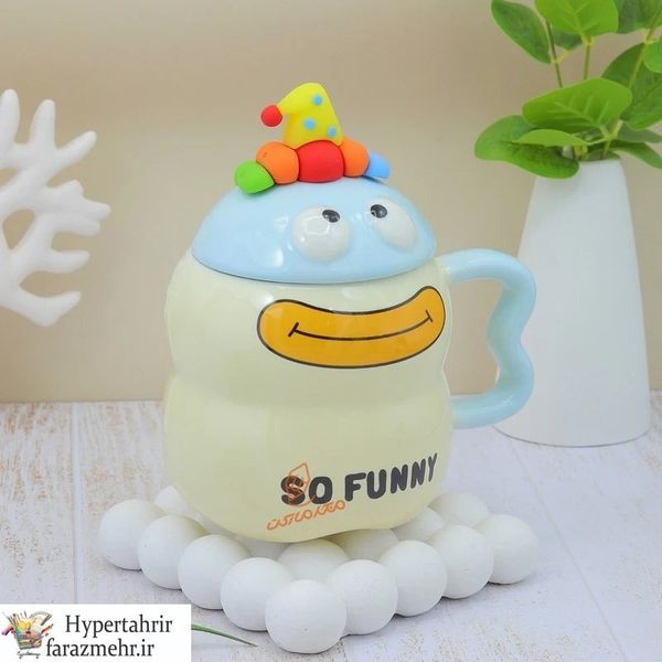 ماگ دسته دار طرح دلقک خندان در طرح های مختلف