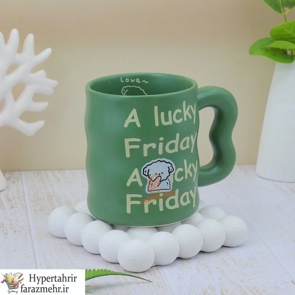 ماگ دسته دار طرح روز های هفته