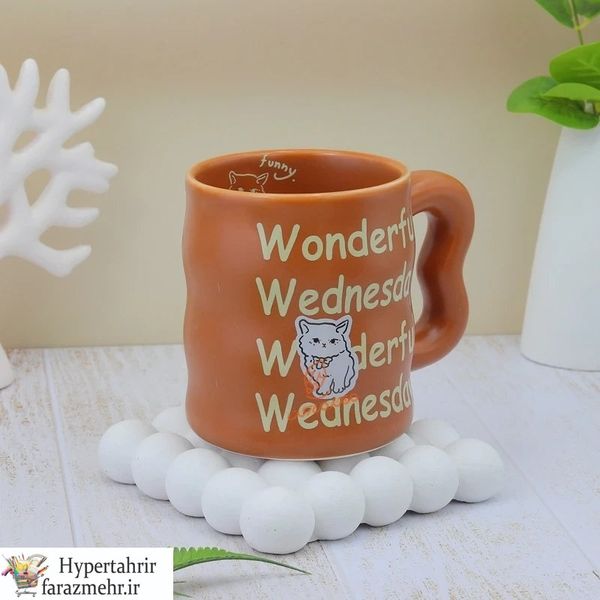 ماگ دسته دار طرح روز های هفته