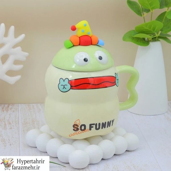 ماگ دسته دار طرح دلقک خندان در طرح های مختلف