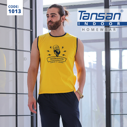 ست لباس تاپ و شلوارک  راحتی و منزل مردانه تنسان - کد 1013