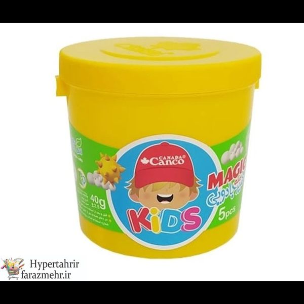 خمیر جادویی دسته دار 5 رنگ آنتی باکتریال گیاهی کنکو