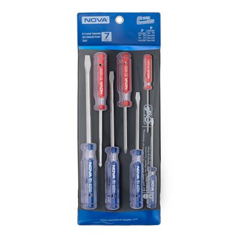 ست 7 عددی پیچ گوشتی دسته کریستالی نووا مدل 1_1015