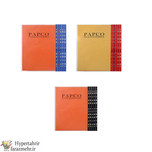 پوشه کیسه ای -کاور پاپکو  (papco) شفاف A4 (بسته 100 عددی) رنگبندی نوار  رنگبندی (سفید-آبی-قرمز-سبز-زرد پرتقالی -مشکی )