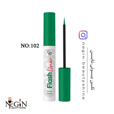 خط چشم رنگی سبز فلش گلدن رز اصل( FOREST GREEN-102)