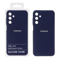 قاب نیو سیلیکون محافظ لنزدار RFF مدل Samsung Galaxy A15 - سرمه ای (پک دار)