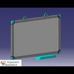تخته وایت برد دور آلومینیوم تیپیکو در ابعاد ( 20*30 - 30*40 -40*60-  50*70 - 60*80- -100*70- 120*80-150*80 )