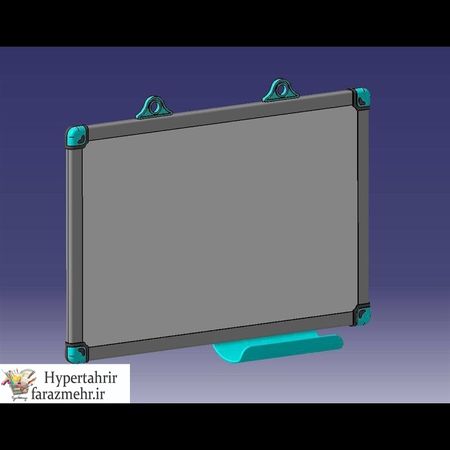 تخته وایت برد دور آلومینیوم تیپیکو در ابعاد ( 20*30 - 30*40 -40*60-  50*70 - 60*80- -100*70- 120*80-150*80 )