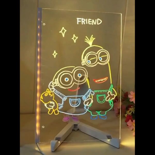 ✨ تخته لایتبرد جادویی و چراغدار رومیزی (DIY Lamp 3020) ✨