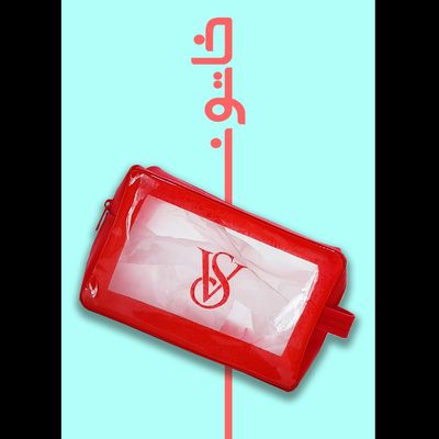 کیف آرایشی مدل washbag طرح ویکتوریا سکرت قابل شست و شو و رنگ بندی عالی (بسته 6 عددی)