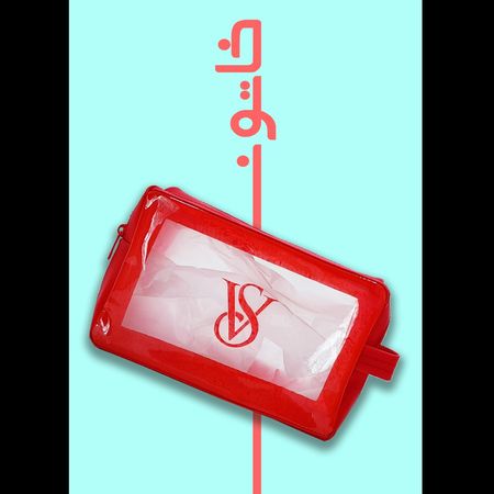 کیف آرایشی مدل washbag طرح ویکتوریا سکرت قابل شست و شو و رنگ بندی عالی (بسته 6 عددی)