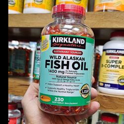 روغن ماهی وایلد آلاسکا 1400 میلی‌گرم کرکلند سیگنچر (Kirkland Signature Wild Alaskan Fish Oil 1400 mg)